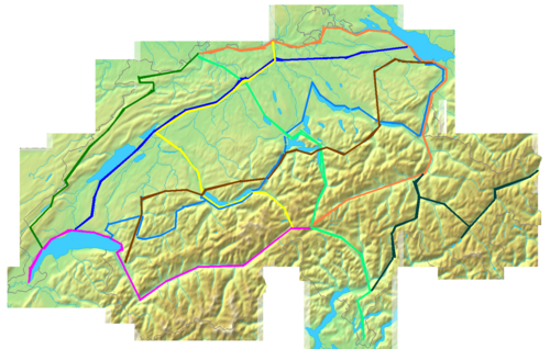 Swiss National Bike Routes